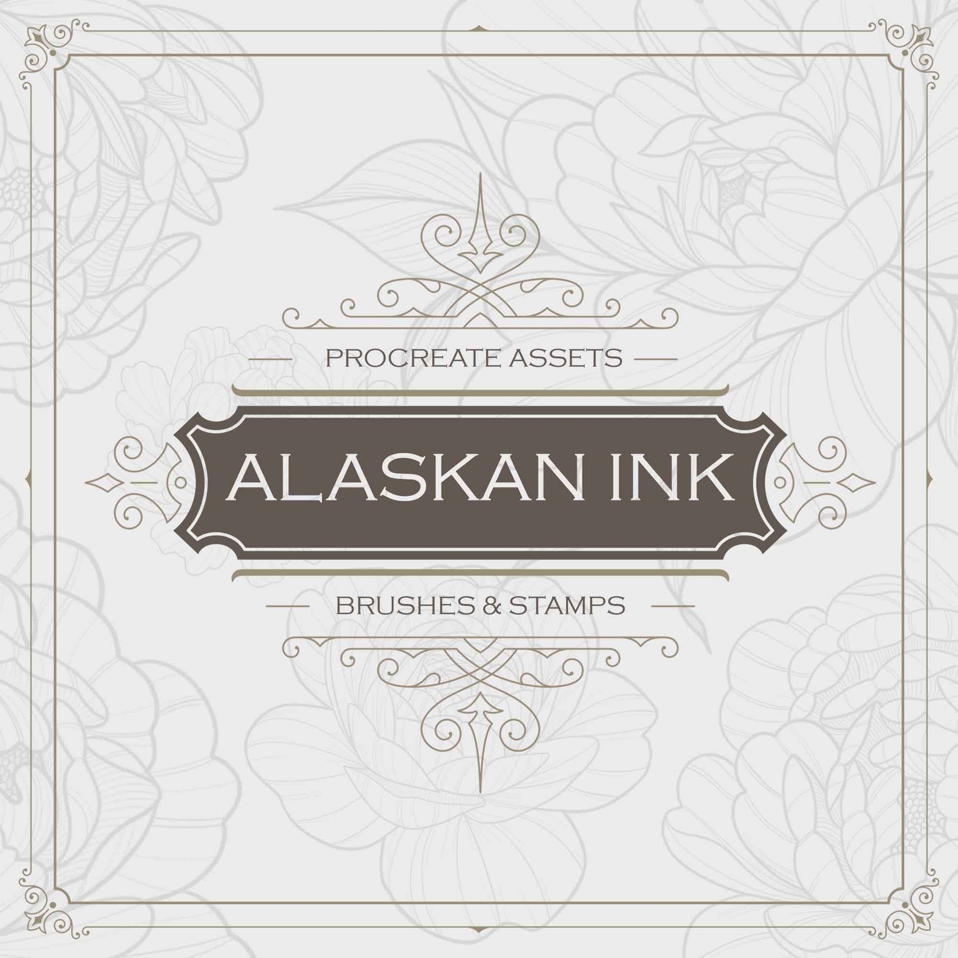 90 Cosmic Tattoo Ornament Brushes and Stamps for Procreate application created by Alaskan ink