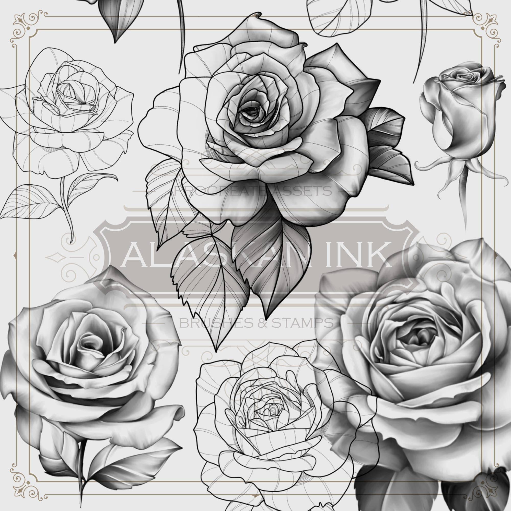 Skull rose tattoo Black and White Stock Photos & Images - Page 3 - Alamy