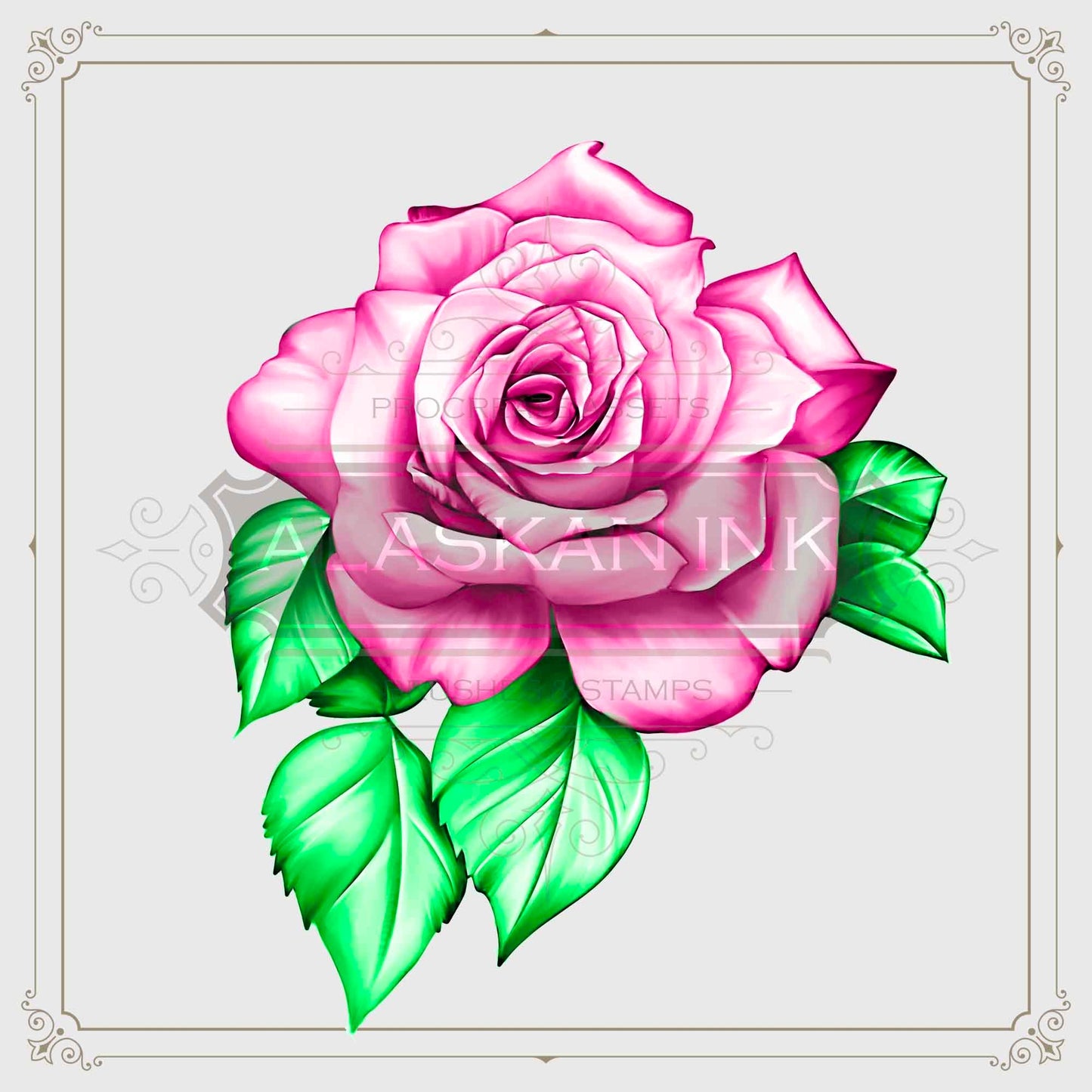 200 Roses Tattoo Bruses & Stamps Volume 1 for Procreate application